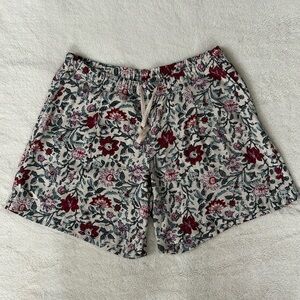 J.Jill Women’s Relaxed Drawstring Floral Shorts, Like New, Size Small